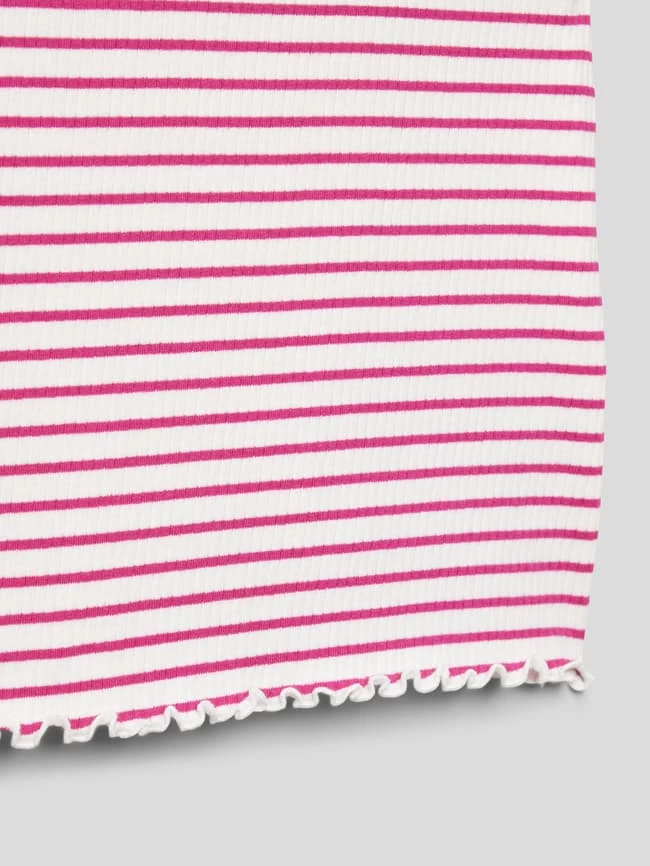 Only T-Shirt Mit Wellensaum Modell 'GILA LIFE' - Fuchsia 2 Only T-Shirt Mit Wellensaum Modell 'GILA LIFE' - Fuchsia – Bild 2