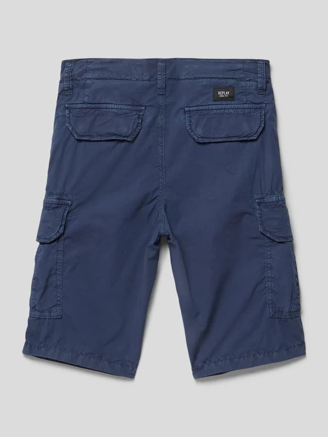Replay Cargoshorts Mit Seitlichen Eingrifftaschen - Marineblau 3 Replay Cargoshorts Mit Seitlichen Eingrifftaschen - Marineblau – Bild 3