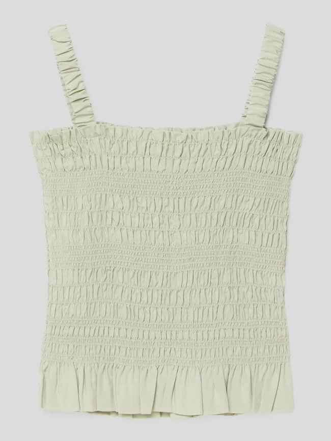 Guess Blusentop Mit Smok-Details - Schilf 3 Guess Blusentop Mit Smok-Details - Schilf – Bild 3