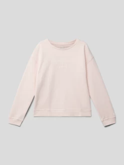 Pepe Jeans Sweatshirt Mit Label-Print Modell 'ROSE' - Hellrosa