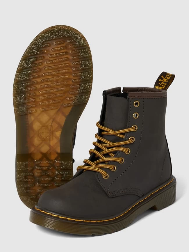 Dr. Martens Boots Aus Leder Modell '1460 J' - Dunkelbraun 3 Dr. Martens Boots Aus Leder Modell '1460 J' - Dunkelbraun – Bild 3