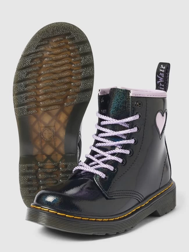 Dr. Martens Schnürboots Mit Motiv-Besatz - Schwarz 4 Dr. Martens Schnürboots Mit Motiv-Besatz - Schwarz – Bild 4