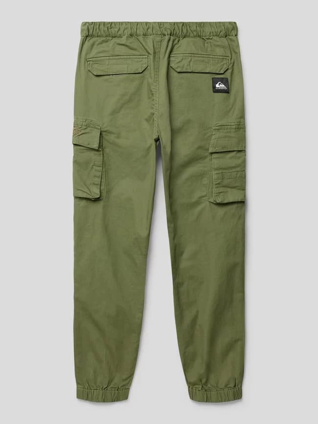 Quiksilver Cargohose Mit Label-Stitching - Olivgrün 3 Quiksilver Cargohose Mit Label-Stitching - Olivgrün – Bild 3