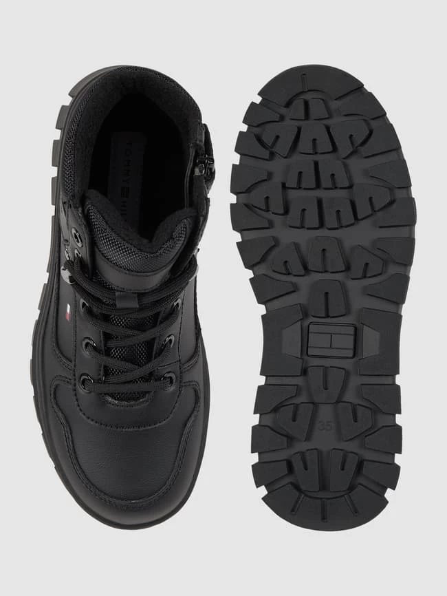 T.Hilfiger Kids Shoes Boots In Leder-Optik Modell 'Drake' - Schwarz 3 T.Hilfiger Kids Shoes Boots In Leder-Optik Modell 'Drake' - Schwarz – Bild 3