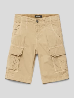 Replay Cargoshorts Mit Seitlichen Eingrifftaschen - Sand