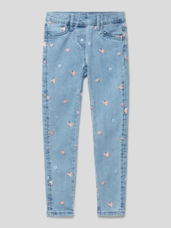 S.Oliver RED LABEL Jeans Mit Floralem Stitching - Blau