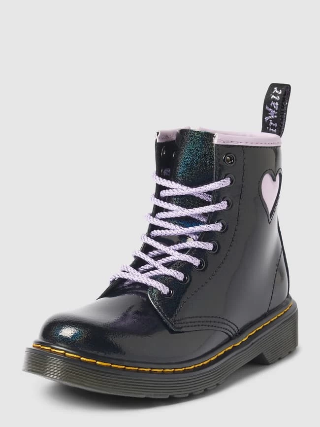 Dr. Martens Schnürboots Mit Motiv-Besatz - Schwarz 1 Dr. Martens Schnürboots Mit Motiv-Besatz - Schwarz