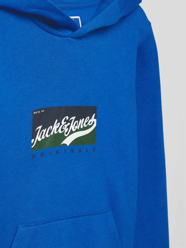 Jack & Jones Hoodie Mit Label-Print - Royalblau 2 Jack & Jones Hoodie Mit Label-Print - Royalblau – Bild 2
