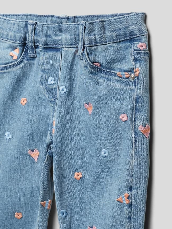 S.Oliver RED LABEL Jeans Mit Floralem Stitching - Blau 2 S.Oliver RED LABEL Jeans Mit Floralem Stitching - Blau – Bild 2