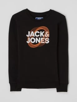 Jack & Jones Sweatshirt Aus Baumwollmischung Modell 'Luca' - Schwarz