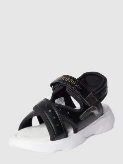 Guess Sandalen Mit Label-Print Modell 'MURIEL' - Schwarz