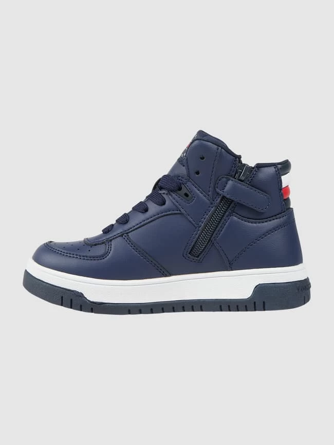 T.Hilfiger Kids Shoes High Top Sneaker In Leder-Optik Modell 'Paulene' - Marineblau 2 T.Hilfiger Kids Shoes High Top Sneaker In Leder-Optik Modell 'Paulene' - Marineblau – Bild 2