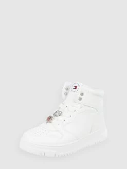T.Hilfiger Kids Shoes High Top Sneaker In Leder-Optik Modell 'Paulene' - Weiß