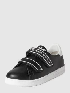 EA7 Emporio Armani Sneaker Mit Label-Prägung - Schwarz