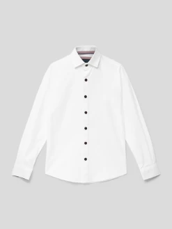 G.O.L. Freizeithemd Mit Strukturmuster - Weiß