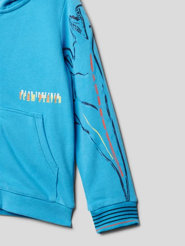 S.Oliver RED LABEL Sweatjacke Mit Motiv-Print - Türkis 2 S.Oliver RED LABEL Sweatjacke Mit Motiv-Print - Türkis – Bild 2