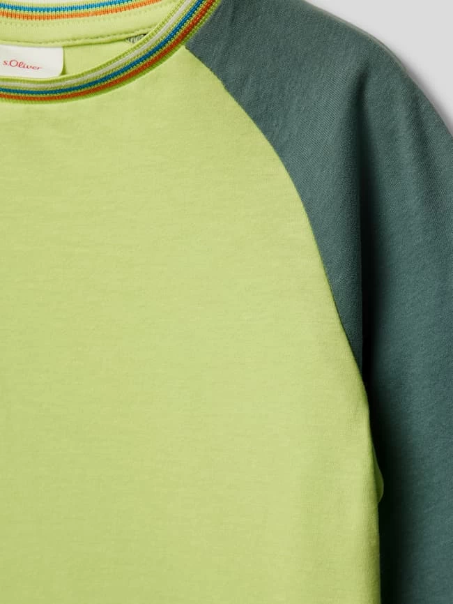S.Oliver RED LABEL Longsleeve Mit Rundhalsausschnitt - Apfelgrün 2 S.Oliver RED LABEL Longsleeve Mit Rundhalsausschnitt - Apfelgrün – Bild 2