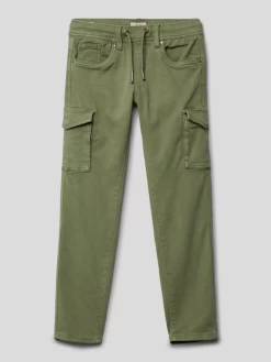 Pepe Jeans Cargohose Im 5-Pocket-Design Modell 'CHASE' - Olivgrün