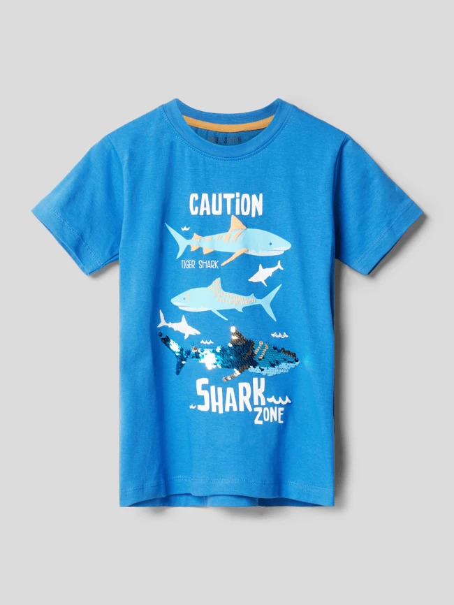 Blue Seven T-Shirt Mit Motiv-Print - Royalblau 1 Blue Seven T-Shirt Mit Motiv-Print - Royalblau