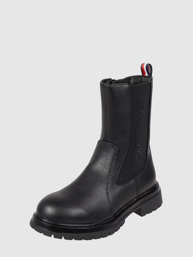 T.Hilfiger Kids Shoes Chelsea Boots In Leder-Optik Modell 'Ashlyn' - Schwarz 1 T.Hilfiger Kids Shoes Chelsea Boots In Leder-Optik Modell 'Ashlyn' - Schwarz