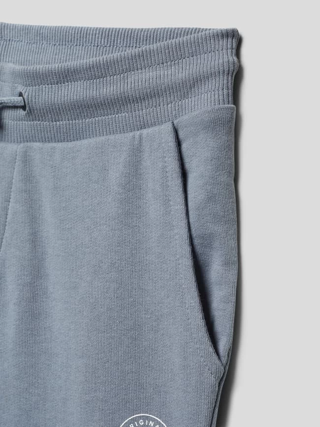 Jack & Jones Sweatshorts Aus Reiner Baumwolle Mit Label-Print Modell 'SHARK' - Stein 2 Jack & Jones Sweatshorts Aus Reiner Baumwolle Mit Label-Print Modell 'SHARK' - Stein – Bild 2