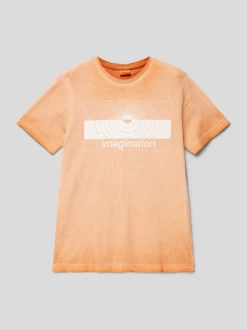 S.Oliver RED LABEL T-Shirt In Melierter Optik - Schilf