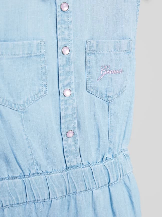 Guess Jeanskleid Mit Volants - Hellblau 2 Guess Jeanskleid Mit Volants - Hellblau – Bild 2