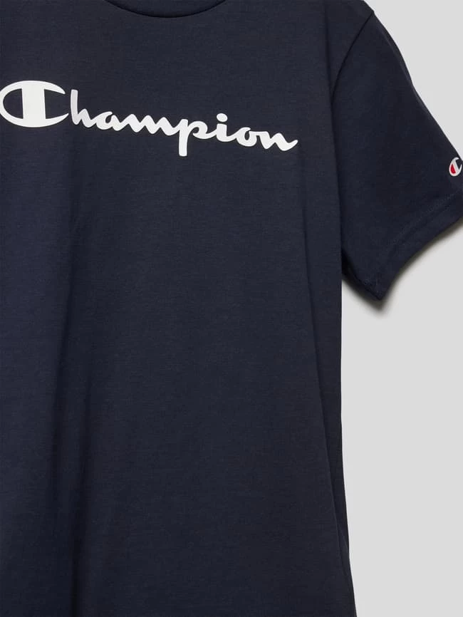 CHAMPION T-Shirt Mit Label-Print - Marineblau 2 CHAMPION T-Shirt Mit Label-Print - Marineblau – Bild 2