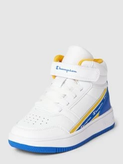 CHAMPION High Top Sneaker In Two-Tone-Machart - Weiß
