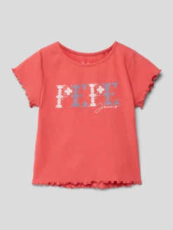 Pepe Jeans T-Shirt Mit Label-Print Modell 'NATALIE' - Rot
