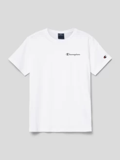 CHAMPION T-Shirt Mit Logo-Print - Weiß