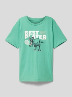 Tom Tailor T-Shirt Mit Motiv-Print - Grün