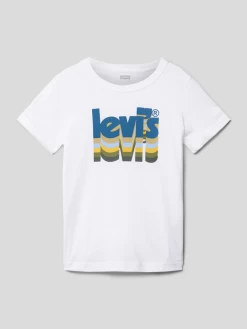 Levi’s® Kids T-Shirt Mit Logo-Print - Weiß