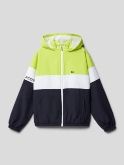Lacoste Jacke Mit Streifenmuster - Weiß