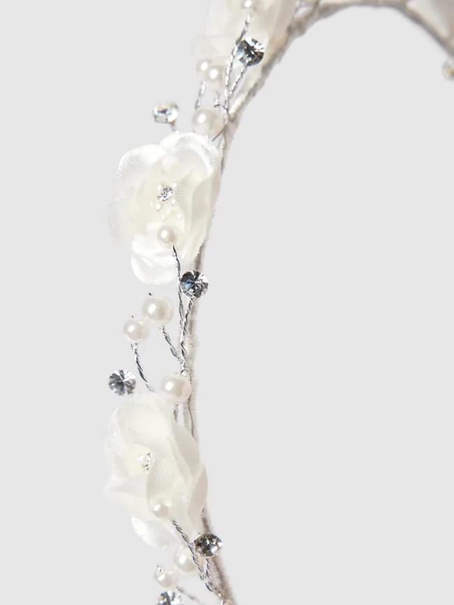 Weise Rundkranz Mit Zierbesatz - Ecru 3 Weise Rundkranz Mit Zierbesatz - Ecru – Bild 3