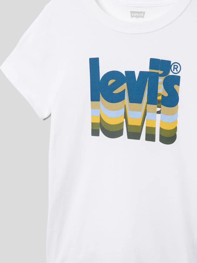 Levi’s® Kids T-Shirt Mit Logo-Print - Weiß 2 Levi’s® Kids T-Shirt Mit Logo-Print - Weiß – Bild 2