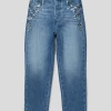 Guess Mum Fit Jeans Mit Paillettenbesatz Modell 'MINIME' - Blau