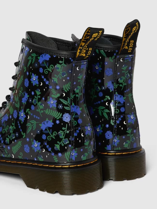 Dr. Martens Schnürboots Mit Allover-Muster - Schwarz 2 Dr. Martens Schnürboots Mit Allover-Muster - Schwarz – Bild 2