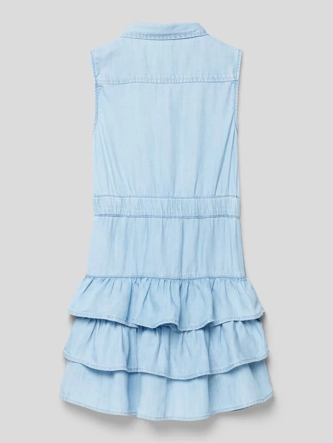 Guess Jeanskleid Mit Volants - Hellblau 3 Guess Jeanskleid Mit Volants - Hellblau – Bild 3