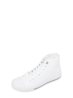 Jack & Jones High Top Sneaker Aus Canvas Modell 'Corp' - Weiß