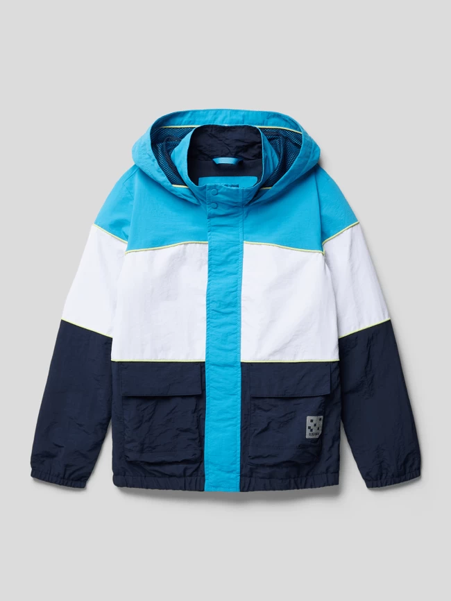 S.Oliver RED LABEL Jacke Im Colour-Blocking-Design - Blau 1 S.Oliver RED LABEL Jacke Im Colour-Blocking-Design - Blau