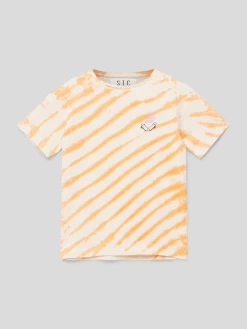 Kindermoden Kunterbunt 16 Staccato T-Shirt In Batik-Optik - Orange