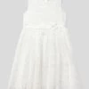 Happy Girls Kleid Mit Zierbesatz - Ecru
