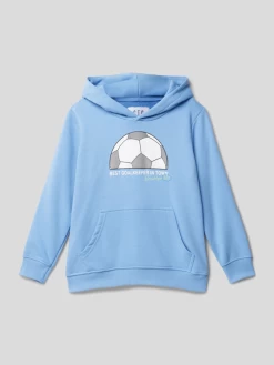 Staccato Hoodie Mit Motiv-Print - Blau