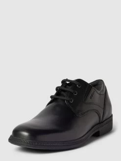 Geox Derbys Mit Atmungsaktiver Sohle - Schwarz