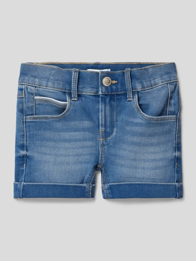 Name It Jeansshorts Mit Fixierten Beinumschlägen Modell 'SALLI' - Jeans 1 Name It Jeansshorts Mit Fixierten Beinumschlägen Modell 'SALLI' - Jeans