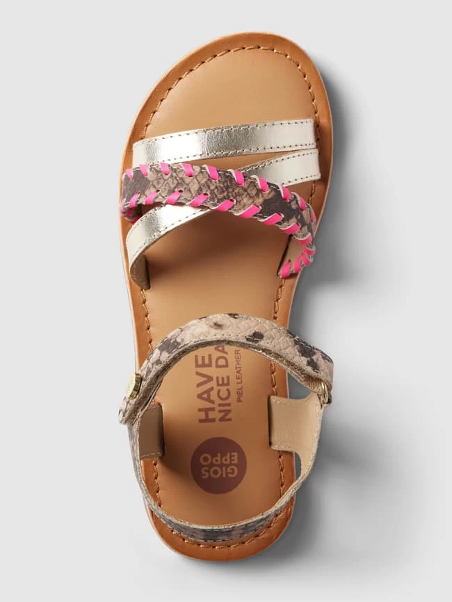 Gioseppo Zehentrenner Mit Allover-Muster Modell 'DOTA' - Hellbraun 3 Gioseppo Zehentrenner Mit Allover-Muster Modell 'DOTA' - Hellbraun – Bild 3