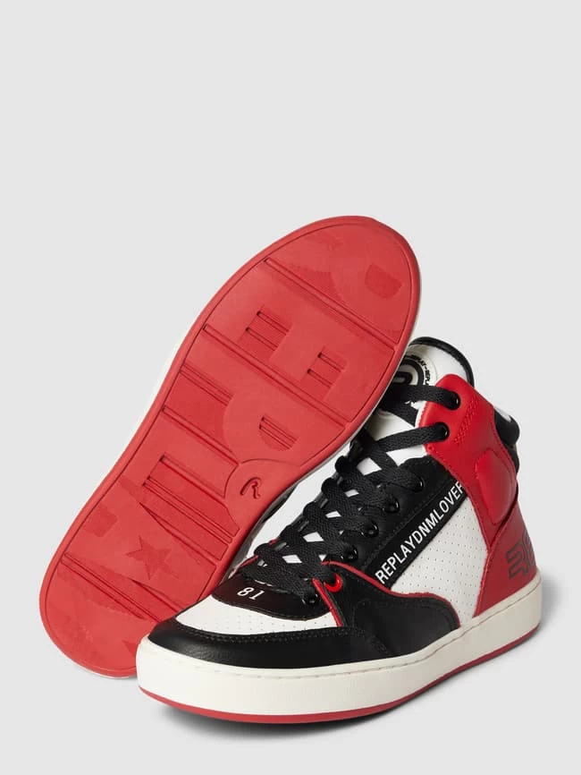 Replay High Top Sneaker Mit Label-Details Modell 'COBRA' - Weiß 3 Replay High Top Sneaker Mit Label-Details Modell 'COBRA' - Weiß – Bild 3