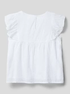 S.Oliver RED LABEL Bluse Mit Volants - Weiß -Kindermoden Kunterbunt 6l442iph9h5jek236go48gqaah34adig9d53ejpn84skodhn8l23gj2j6ks4cga5a58j2ja69p1keh1g853j6c1k70ojcdho6go3ec1k65j36oj66cq64e1n6spjecb474q62dg