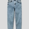 Blue Effect Balloon Fit Jeans Im Used-Look - Blau